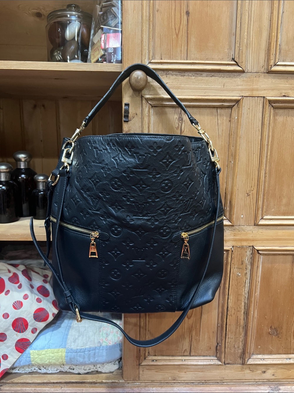 Louis Vuitton Melie Monogram Empreinte Leather Handbag